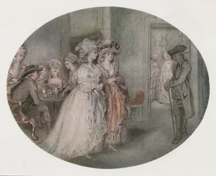 O passeio na casa Carlisle, 1780, 1920