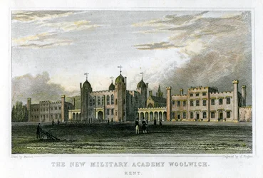A nova academia militar Woolwich, Kent, c1829