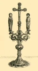 Cruz do altar ramificado, séculos XIV-XV, 1881.