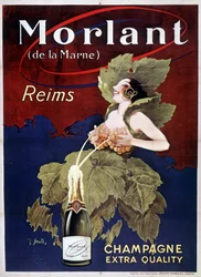Cartaz para Champagne Morlant, de J. Stall, século 20