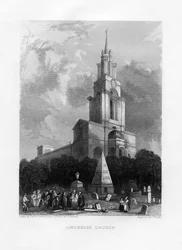 Igreja de Limehouse, Londres, século XIX.