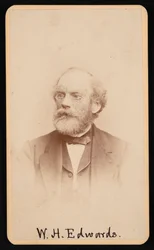 Retrato de William Henry Edwards 1822-1909, cerca de 1870s1880s.