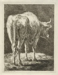 Vaca numa paisagem