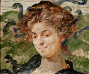Retrato da actriz Helena Sulima como Górgona