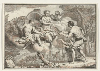 Ceres aparece para os camponeses Cenas de Virgil