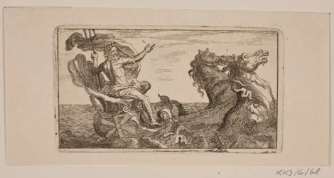 Netuno. Ilustração para Jacob Fosie, "Leather-Klude [...] or Samples on Coats, Grinding, Grounds, Needles, Etching Water, Blacks, Wipes, Loading and Printing from the year 1741 to the 1743"