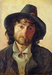 Chefe de um homem, 1841 (óleo sobre papel colocado a bordo)