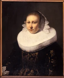 Retrato de uma jovem mulher, antes de 1644 (óleo em carvalho)