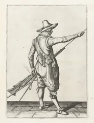 Mosquetão removendo vareta, c.1600