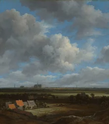 Vista de Haarlem do Noroeste, com os Campos Branqueadores em Primeiro Plano
Vista de Haarlem do noroeste, com os campos de branqueamento em primeiro plano