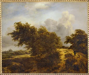 Caminho nas dunas de Haarlem ou Le Buisson ...
