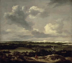 Paisagem com dunas perto de Haarlem (óleo sobre tela)