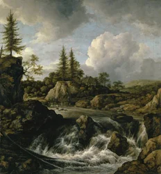 Paisagem com Cachoeira, c.1660