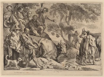 Cacus roubando o gado de Hércules