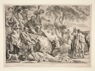 Cacus roubando o gado de Hércules