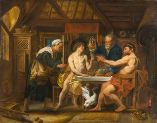 Júpiter e Mercúrio na Casa de Filemon e Baucis, por volta de 1645 (óleo sobre tela)