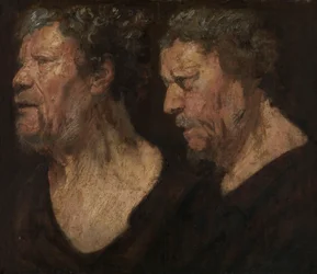 Estudos da cabeça de Abraham Grapheus