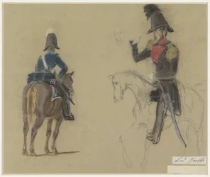Retrato do tenente Jacobs, a cavalo