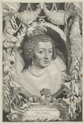 Portret de Anna van Oostenrijk Fernando II[us] e III[us] Imperadores da Casa da Áustria (título da série)