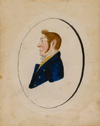Retrato de Adam Musser, ca. 1822.
