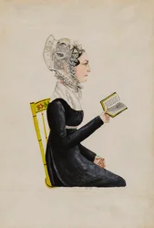 Retrato de Elizabeth Sweitzer Musser, ca. 1826.