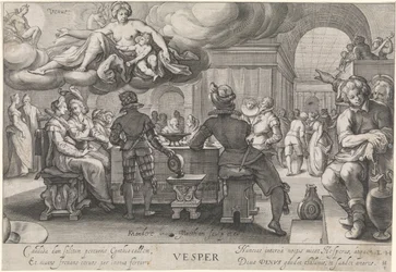 Noite (Vesper)
Véspera (título sobre o objecto)
As quatro vezes do dia (título da série)