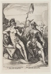Pallas Athena e Mercúrio