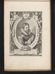 Retrato de Jan van den Velde aos 36 anos Espelho da arte da escrita (título da série)