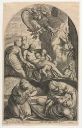Os discípulos de Cristo carregando seu corpo para a tumba, 1594.