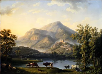 Veduta d&39;Itri (paisagem com vista de Itri)