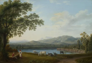 Vista do Sele e do maciço de Monti Alburni

Título original Blick auf den Sele und das Massiv der Monti Alburni