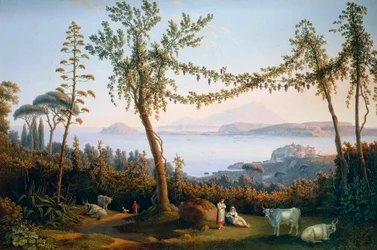 O Golfo de Pozzuoli, de Jacob Philipp Hackert