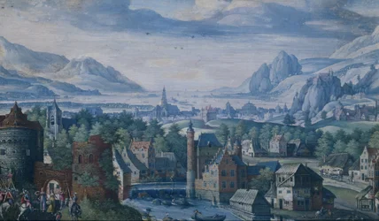Paisagem com a história da filha de Jefté