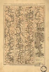 Carta do rio Mississippi do rio Ohio ao Golfo do México LOC 99447139