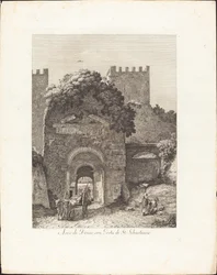 Arco de Druso, agora o portão de San Sebastiano