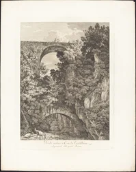 Ponte antiga em Cività Castellana, comumente conhecida como a ponte Teramo