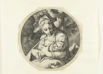 Maria com Cristo Criança
Maria com Cristo Criança e José com ferramentas de carpinteiro (título da série)