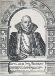 Retrato de Tycho Brahe 1546 - 1601, pub. 1586.