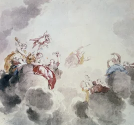 Cena celestial, século XVIII.