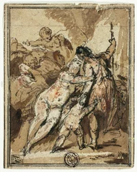 Vênus tentando reter Adonis