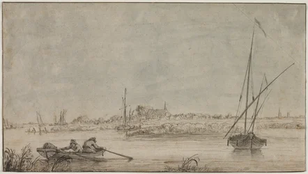 Vista de Dordrecht do rio
