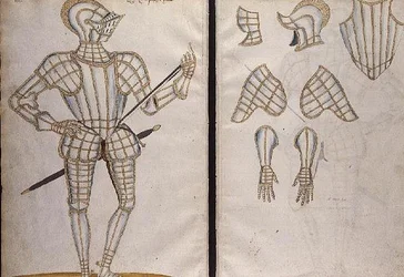 Terno de armadura para Sir Christopher Hatton, 1589