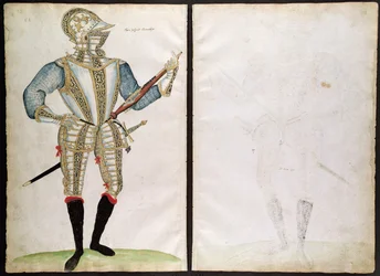 Terno de Armadura para Sir John Smith, do An Elizabethan Armourers Album
