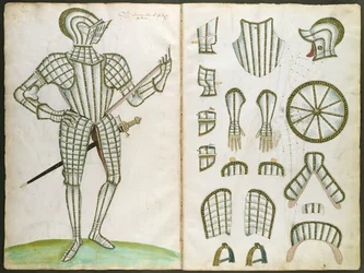 Terno de armadura para Sir Henry Lee de &39;An Elizabethan Armourer&39;s Album&39;