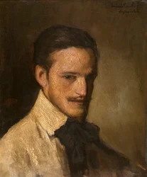O pintor William A. Sherwood (óleo sobre tela)