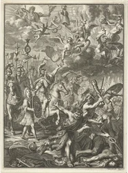 O exército de William III derrota os inimigos