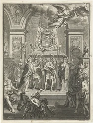Mary Stuart entrega a William III o pessoal de comando