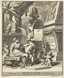 Página de título para A. Bogaert, A monarquia romana, mostrada nas moedas dos imperadores ocidentais e orientais, Utrecht 1697