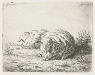 Duas ovelhas reclináveis