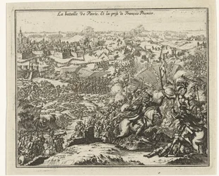 Batalha de Pavia Prisão de Francisco I, rei da França A batalha de Pavie. Et la Prize de François Priemier (título do objeto)